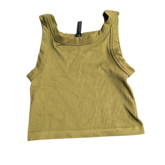 Out From Under Urban Outfitters Green Ribbed Tank Top M/L - Picture 1 of 8